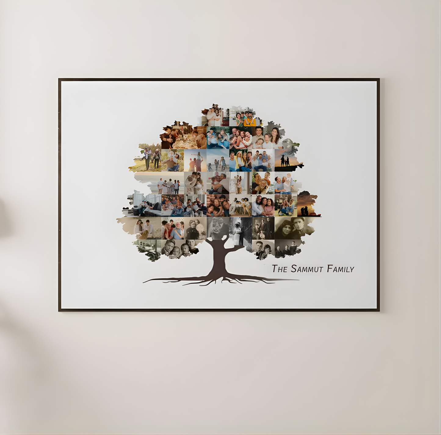 Framed Family Tree Photo Collage | Personalised Family Gift-Anastasi Gifts