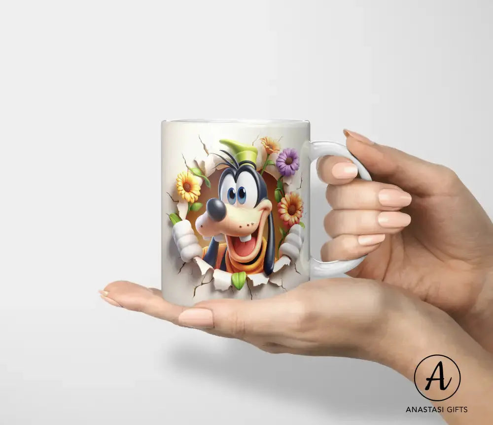 Goofy - Ceramic Mugs - Vibrant 3D Printed-Anastasi Gifts