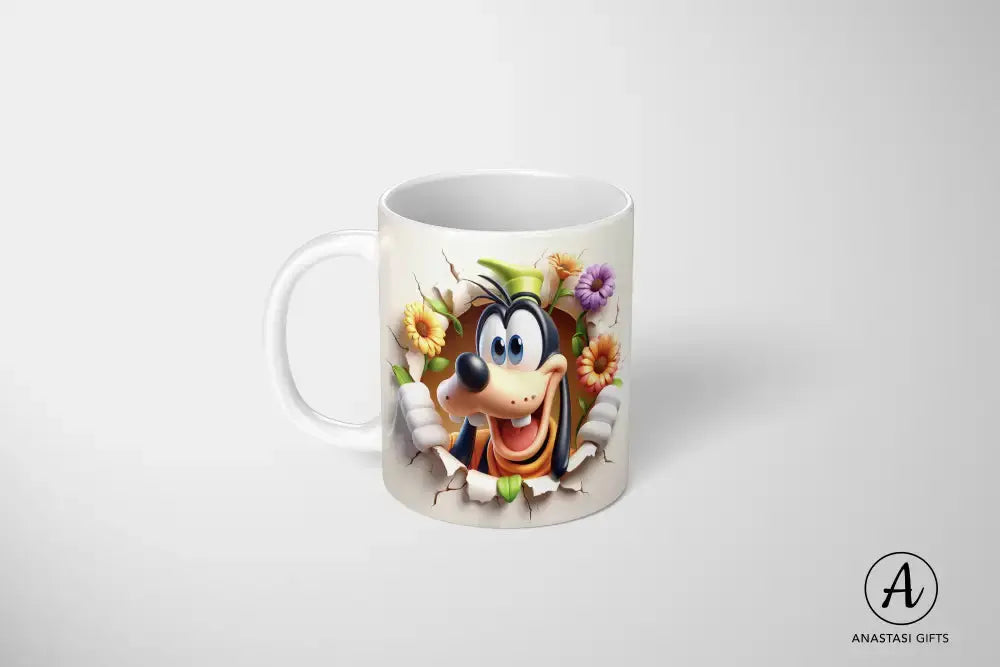 Goofy - Ceramic Mugs - Vibrant 3D Printed-Anastasi Gifts