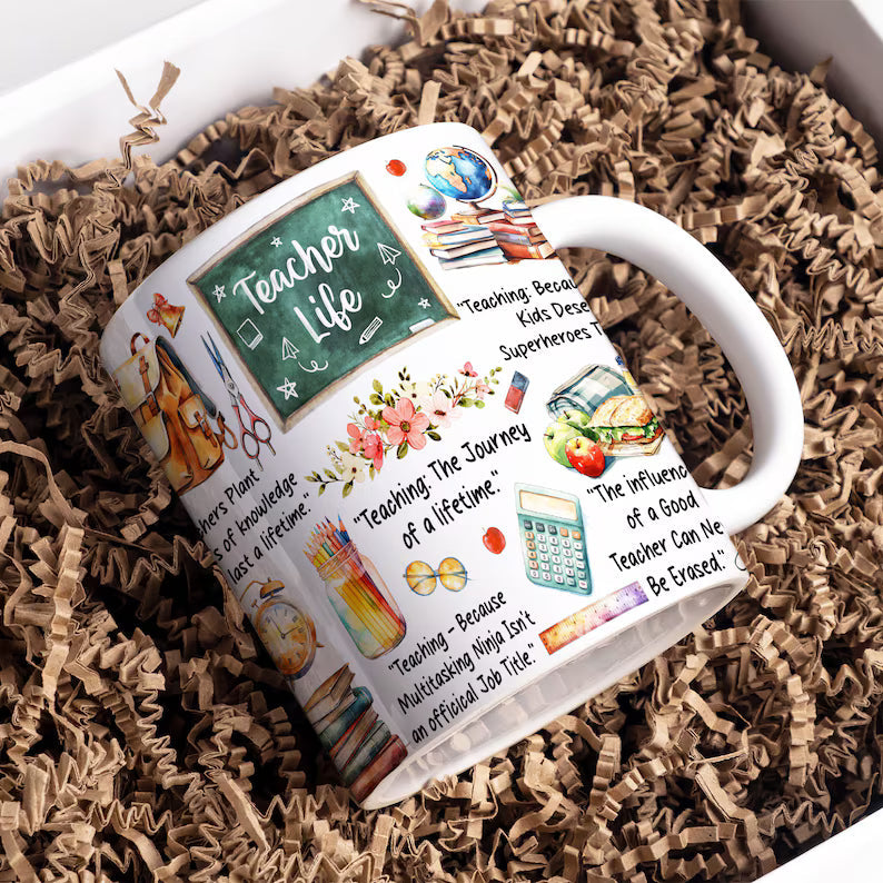 Christmas Teacher Mug-Anastasi Gifts
