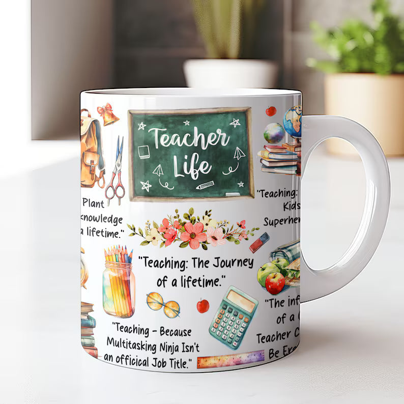 Christmas Teacher Mug-Anastasi Gifts