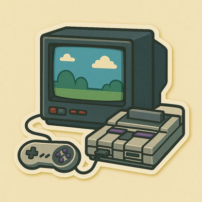 1990s Iconic Stickers Straight Outta the 90s - Game Boy Tamagotchi Discman CRT TV Floppy Disk Slap Bracelet-Anastasi Gifts