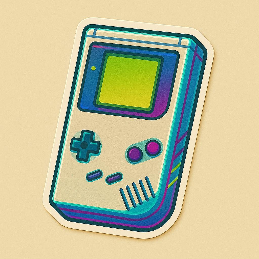 1990s Iconic Stickers Straight Outta the 90s - Game Boy Tamagotchi Discman CRT TV Floppy Disk Slap Bracelet-Anastasi Gifts