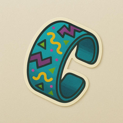 1990s Iconic Stickers Straight Outta the 90s - Game Boy Tamagotchi Discman CRT TV Floppy Disk Slap Bracelet-Anastasi Gifts
