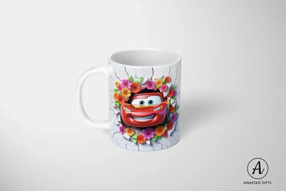 Lightning McQueen (Cars) - Ceramic Mugs - Vibrant 3D Printed-Anastasi Gifts