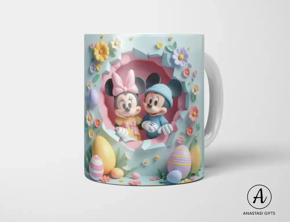 Mickey & Minnie Blue Disney Easter  Mugs-Anastasi Gifts
