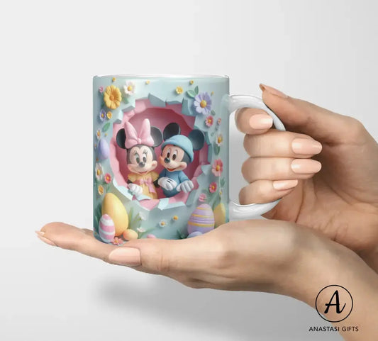 Mickey & Minnie Blue Disney Easter  Mugs-Anastasi Gifts