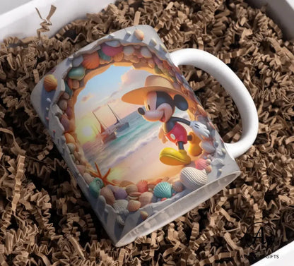 Mickey & Minnie Vacation - Ceramic Mugs - Vibrant 3D Print-Anastasi Gifts