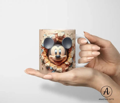 Mickey Mouse - Ceramic Mugs - Vibrant 3D Printed-Anastasi Gifts