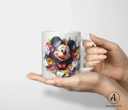 Mickey Mouse - Ceramic Mugs - Vibrant 3D Printed-Anastasi Gifts