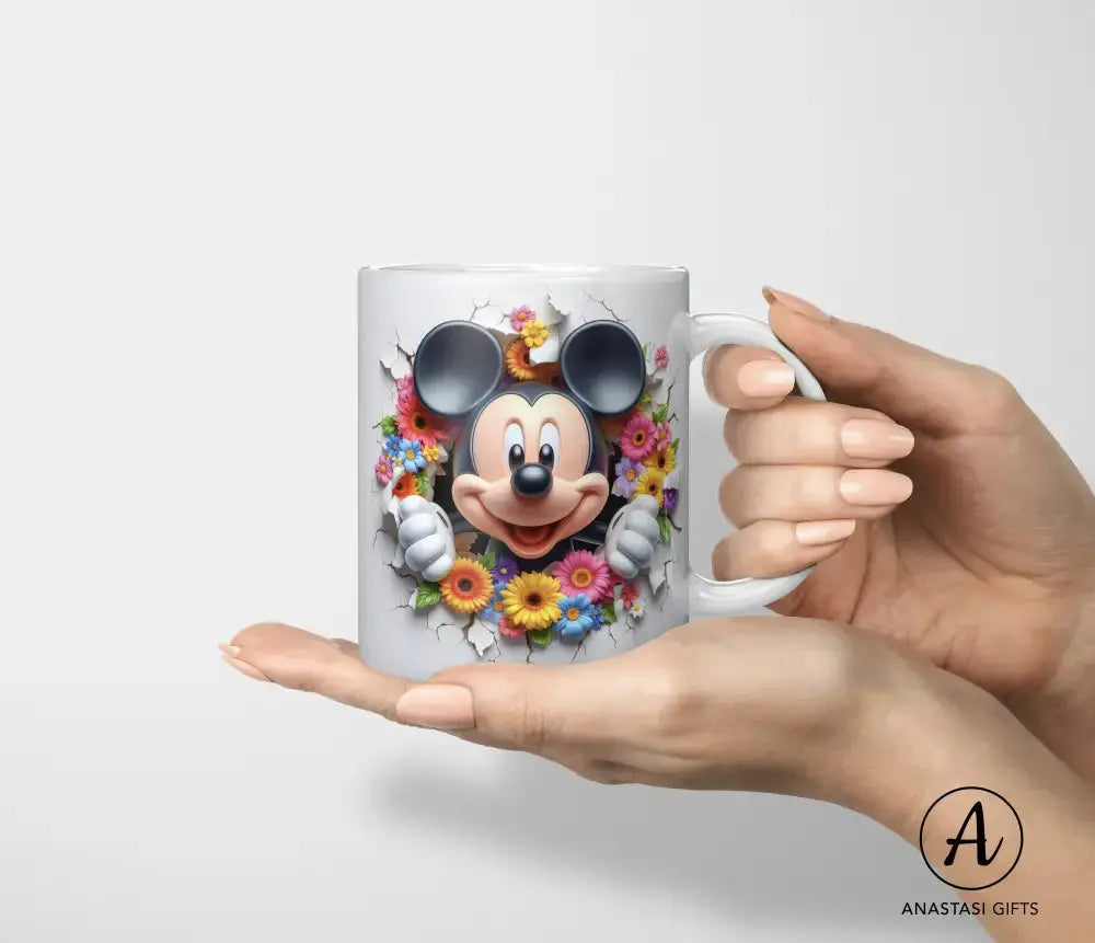 Mickey Mouse - Ceramic Mugs - Vibrant 3D Printed-Anastasi Gifts