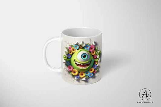 Mike Wazowski (Monsters Inc.) - Ceramic Mugs - Vibrant 3D Printed-Anastasi Gifts