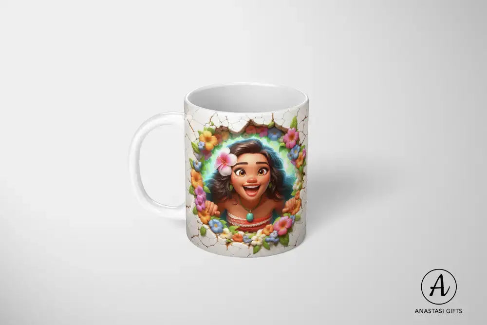 Moana - Ceramic Mugs - Vibrant 3D Printed-Anastasi Gifts
