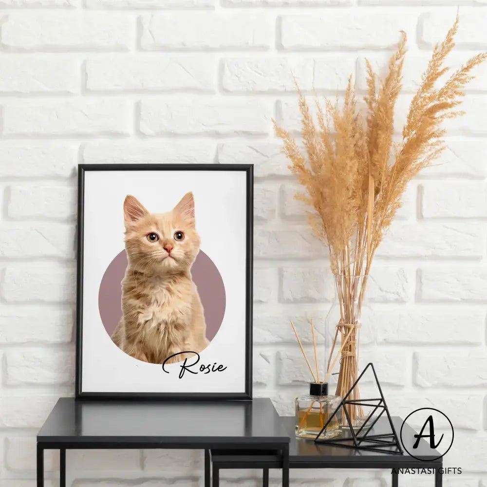 Modern Pet Portraits - Framed-Anastasi Gifts