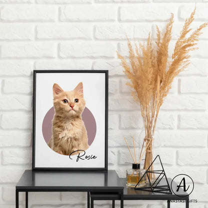 Modern Pet Portraits - Framed-Anastasi Gifts