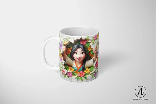 Mulan - Ceramic Mugs - Vibrant 3D Printed-Anastasi Gifts