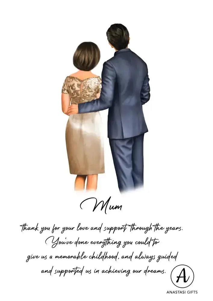 A Special Wedding Print for Mother of the Bride or Groom Frame-Anastasi Gifts