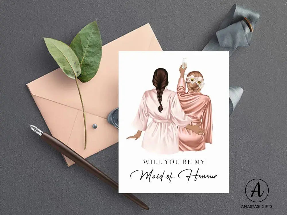 Will You Be My Bridesmaid or Maid of Honour Proposal Cards-Anastasi Gifts