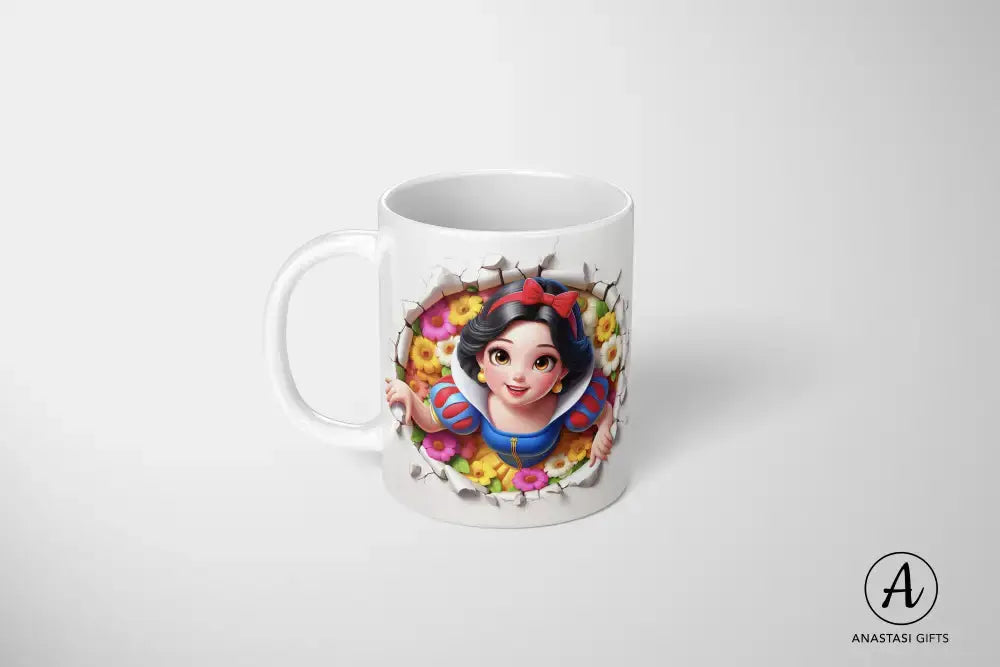 Snow White - Ceramic Mugs - Vibrant 3D Printed-Anastasi Gifts