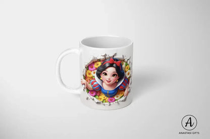 Snow White - Ceramic Mugs - Vibrant 3D Printed-Anastasi Gifts