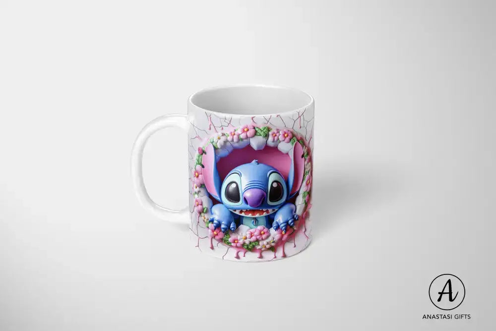 Stitch (Lilo & Stitch) - Ceramic Mugs - Vibrant 3D Printed-Anastasi Gifts