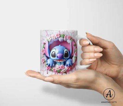 Stitch (Lilo & Stitch) - Ceramic Mugs - Vibrant 3D Printed-Anastasi Gifts