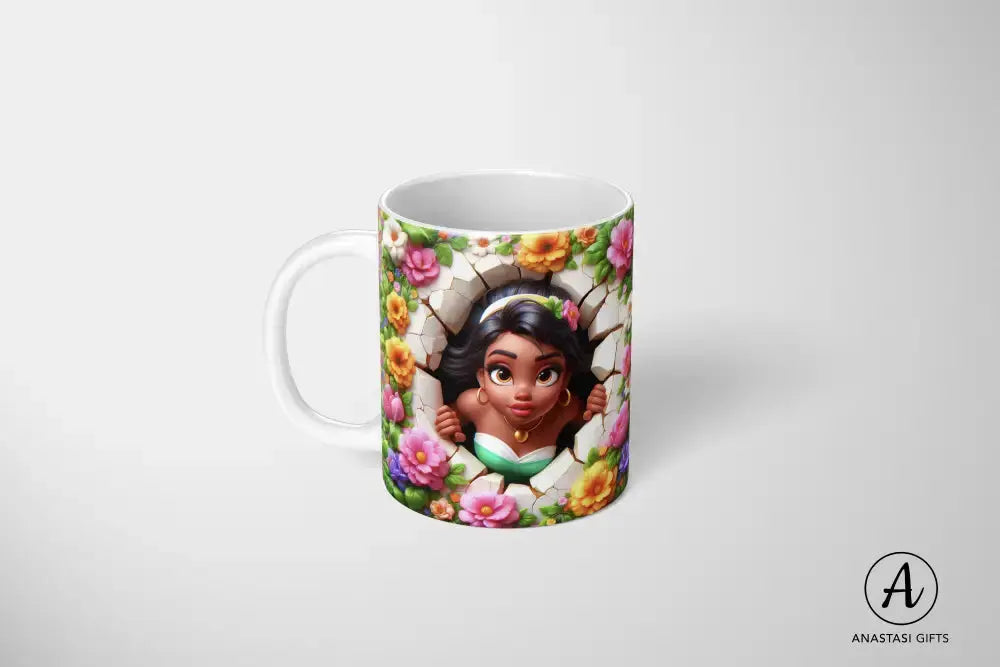 Tiana (The Princess & the Frog) - Ceramic Mugs - Vibrant 3D Printed-Anastasi Gifts