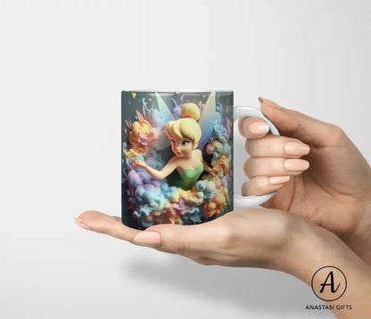 Tinkerbell Ceramic Mug - Vibrant 3D Printed Design-Anastasi Gifts