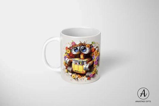 WALL-E - Ceramic Mugs - Vibrant 3D Printed-Anastasi Gifts